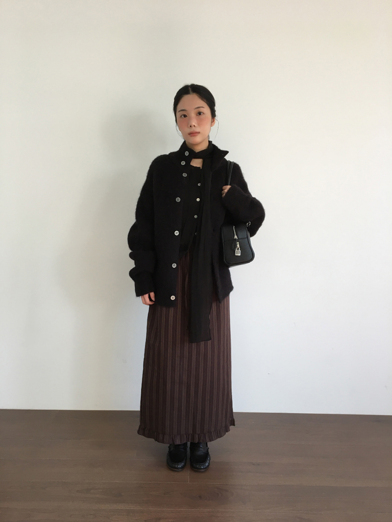 Cher frill long skirt (2color)