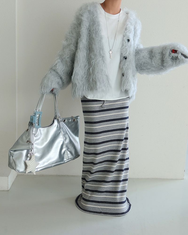 Poodle Sherpa Oversized Fur Cardigan