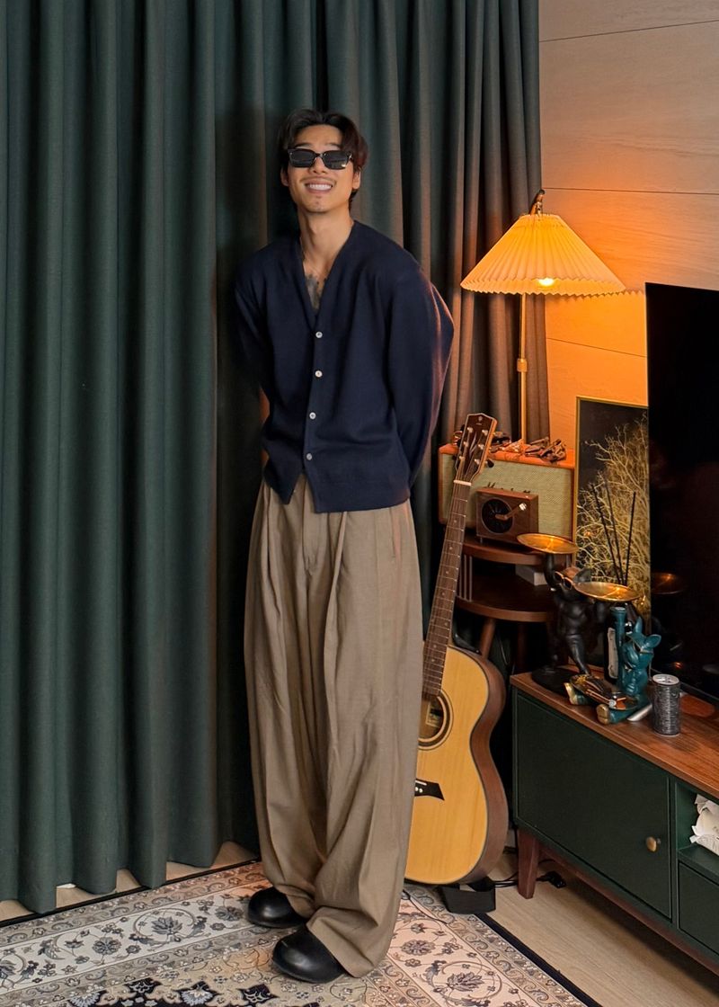 Modal Y-Neck Cardigan 6COLOR