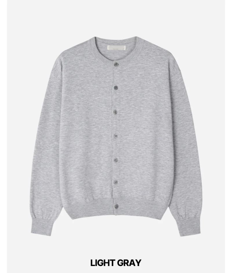 Stand Cropped Knit Cardigan