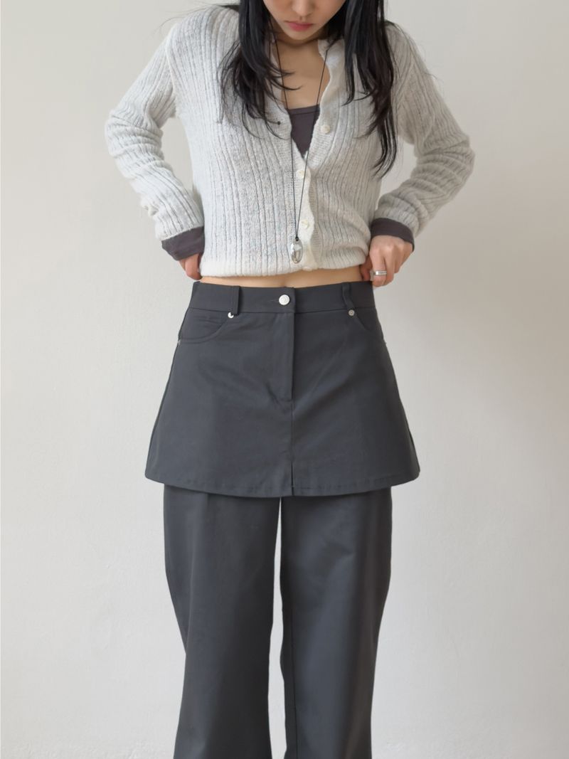 ターンズ レイヤード ブーツカット パンツ