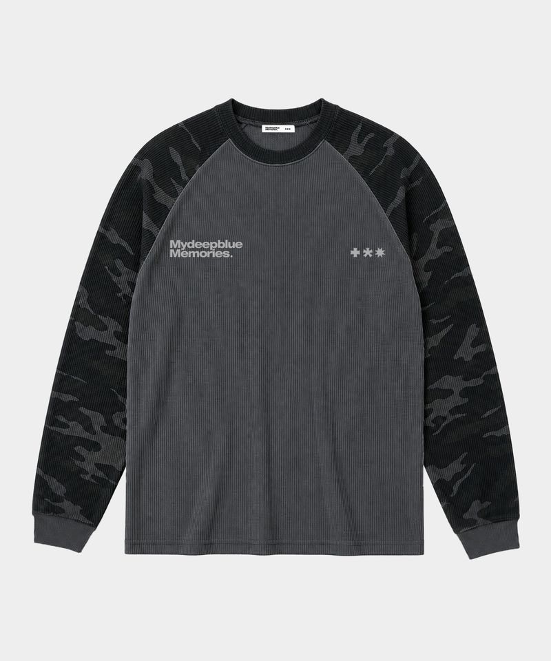 MM LOGO WAFFLE RAGLAN TEE(2 COLORS)