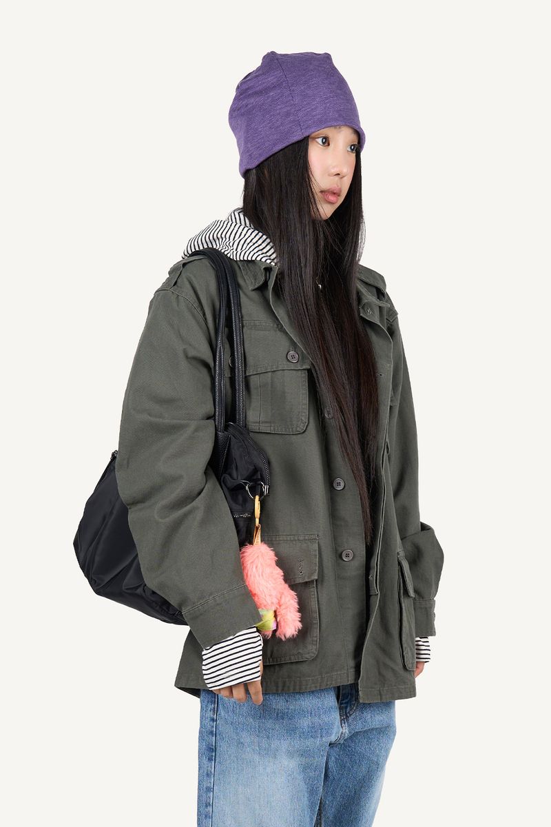 Washed Military Field Jacket