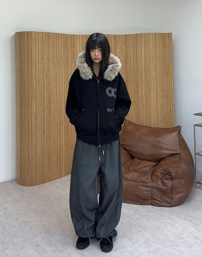 Ciel Washed Cutout Track Pants