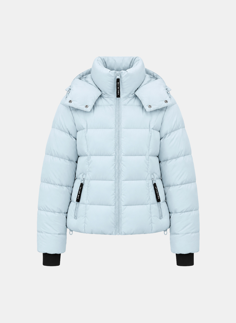 Monica High-Neck Hood Puffer Jacket