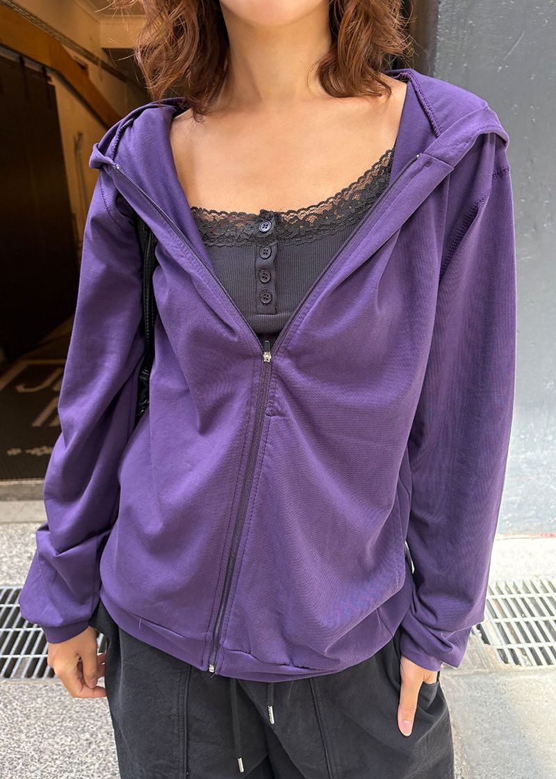 SLEEK HOOD ZIP-UP (3color)
