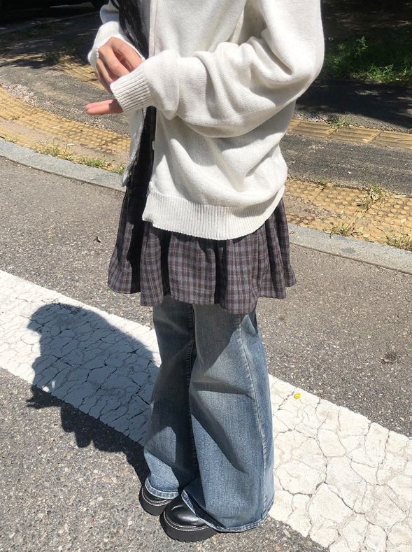 セディン ヴィンテージ ウォッシング デニム ブーツカット パンツ