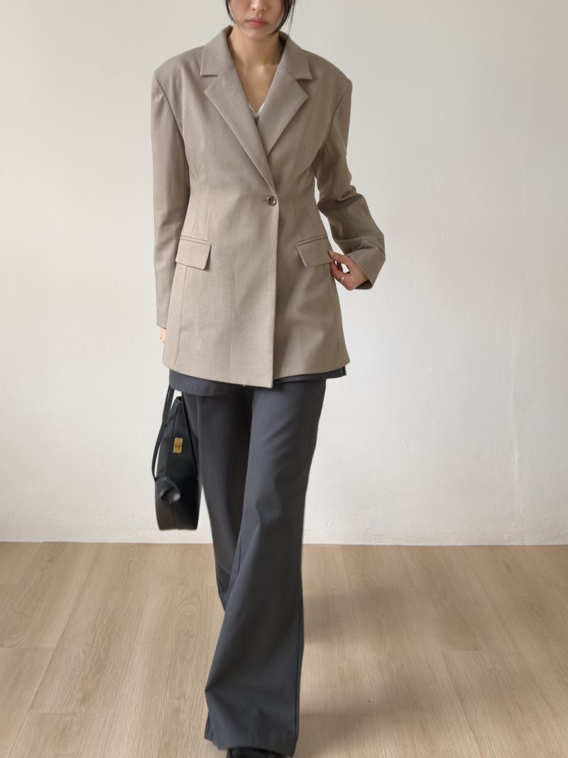 [Scarf SET] Glass Wrap Half Jacket