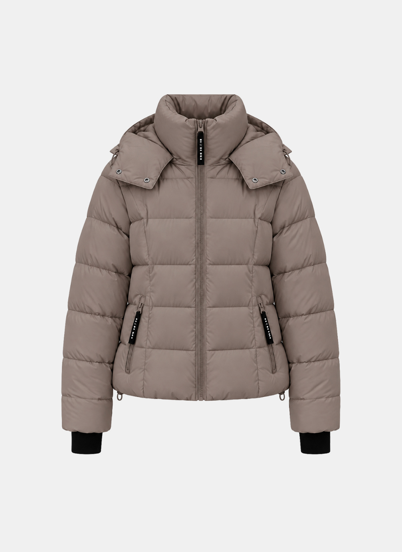 Monica High-Neck Hood Puffer Jacket