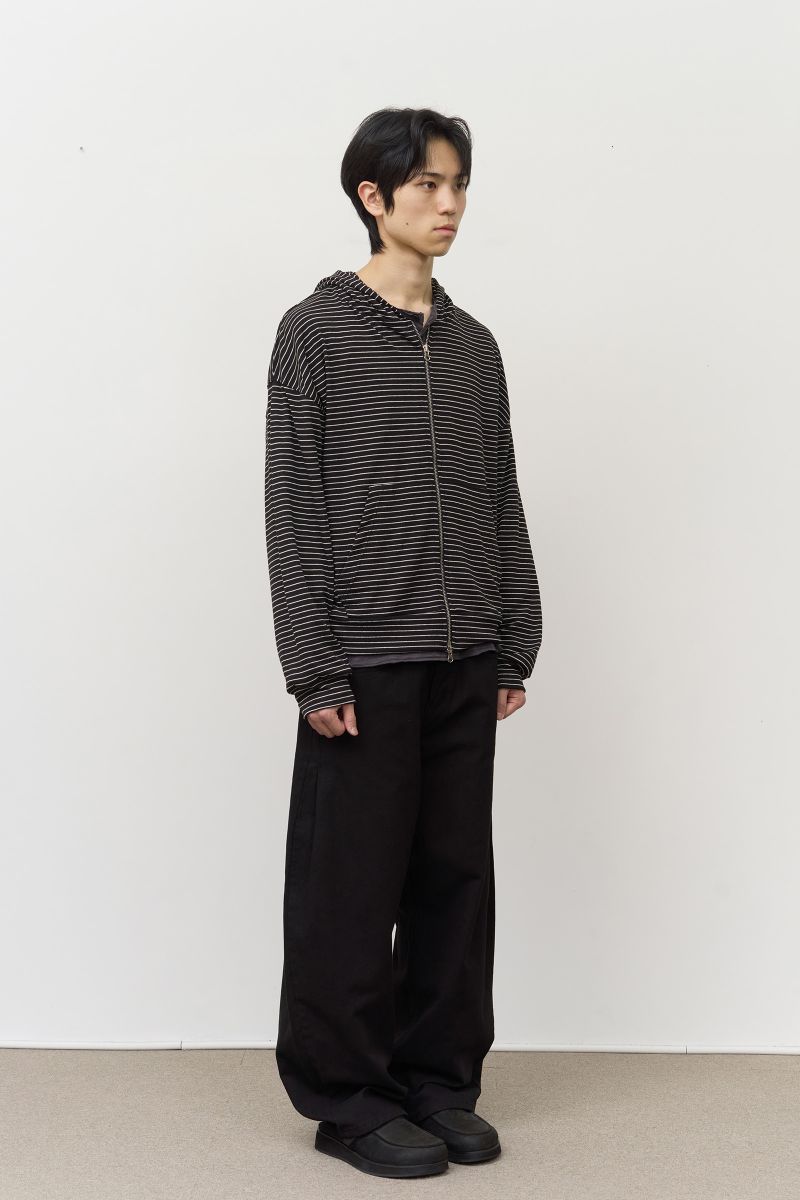 Eha Striped Zip hoodie