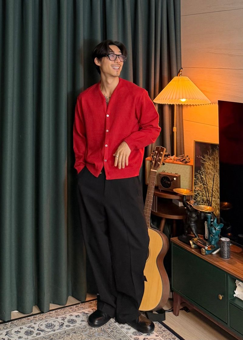 Modal Y-Neck Cardigan 6COLOR