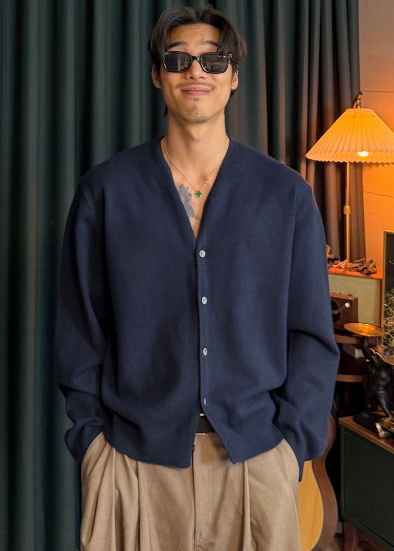 Modal Y-Neck Cardigan 6COLOR