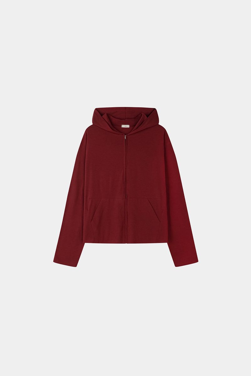 Drape Color Hoodie Zip-up
