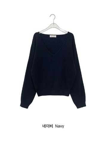 26FW★ [BAONHAUS] レヴィア V-ネック ニット