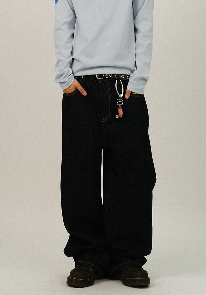SEMIKAJI（セミカジ）の「TP ノンフェード バックバンディング デニム パンツ（パンツ）」
