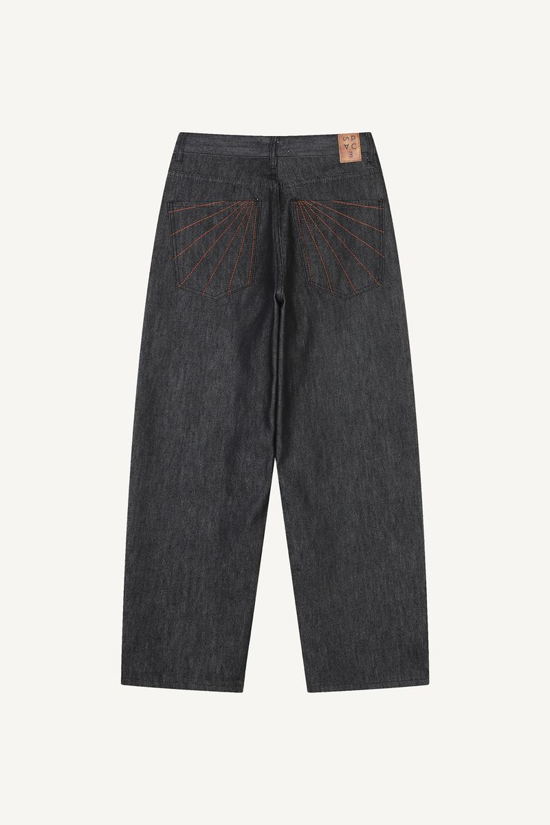 Net Barrel Denim Pants
