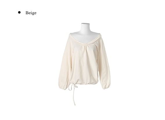 Tyron Round Off-Shoulder Strap Sweatshirt