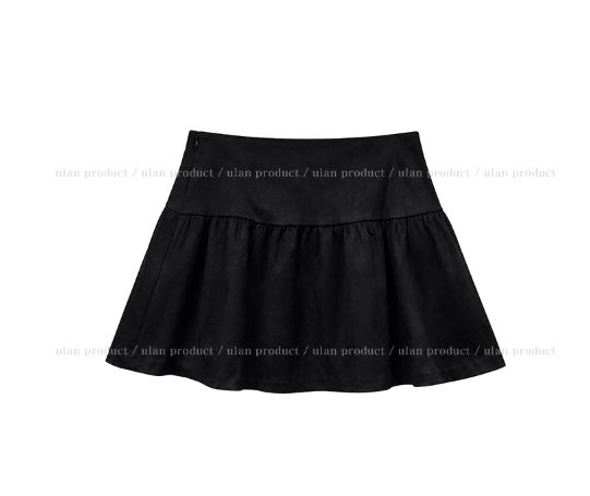 Nico Suede Flare A-line Skirt