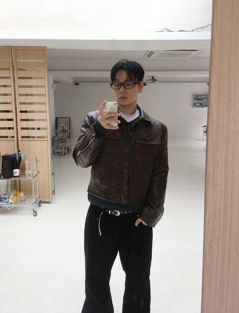 No.1886 W crop leather JK
