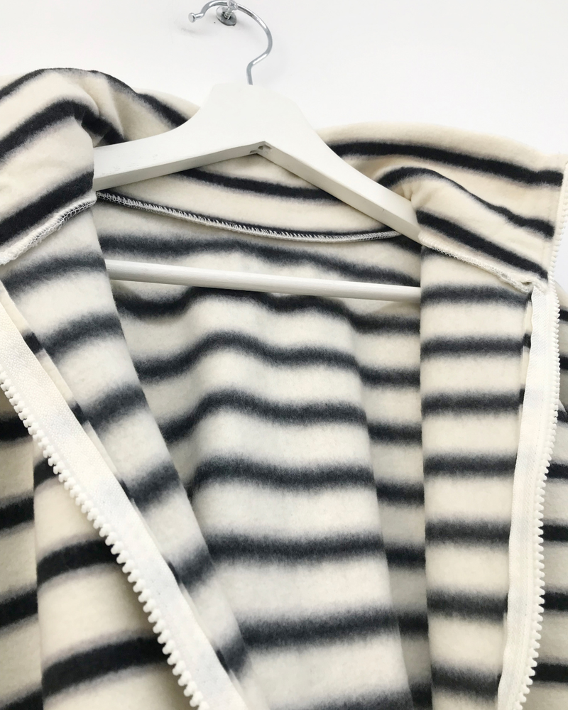 Hippo Stripe Fleece Zip-up (3color)