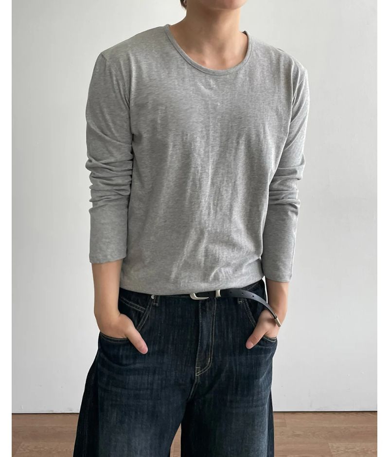 Normal Standard U-Neck Long Sleeve