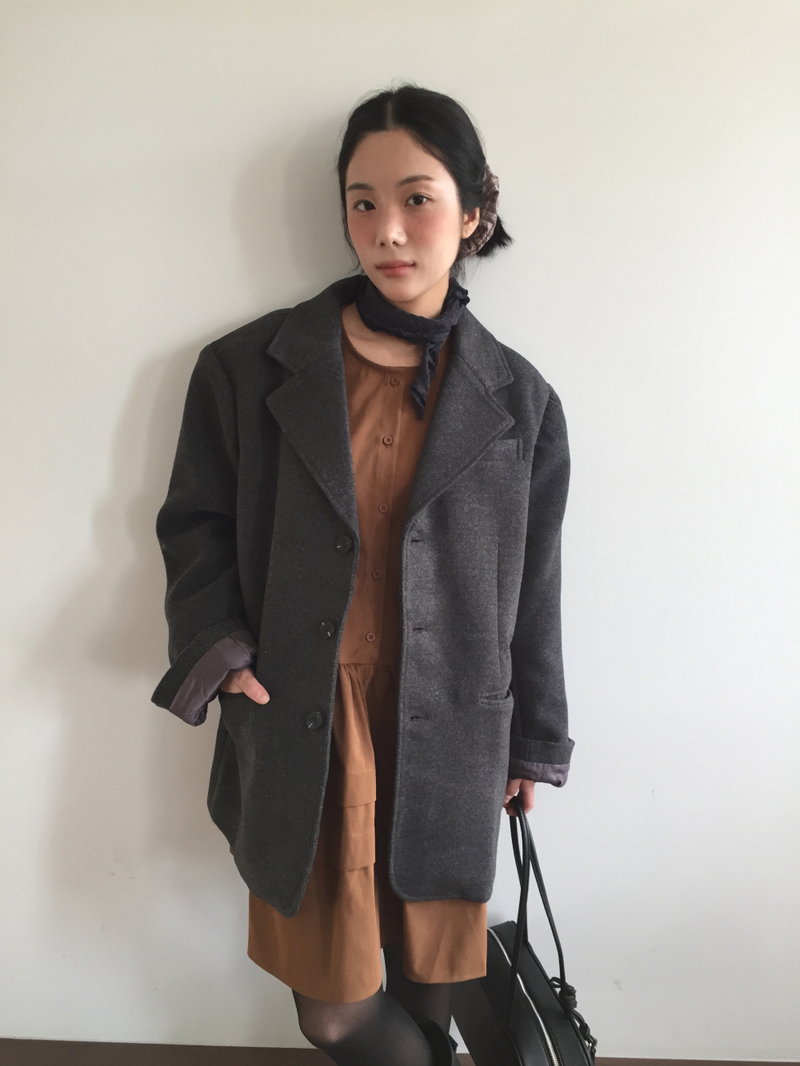 Pleatsby pintuck dress (2color)