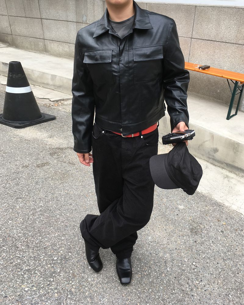 No.1886 W crop leather JK