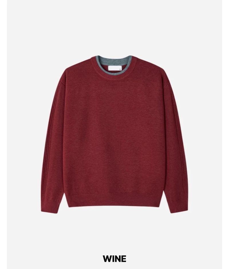 Wheat Layered Cropped Knit