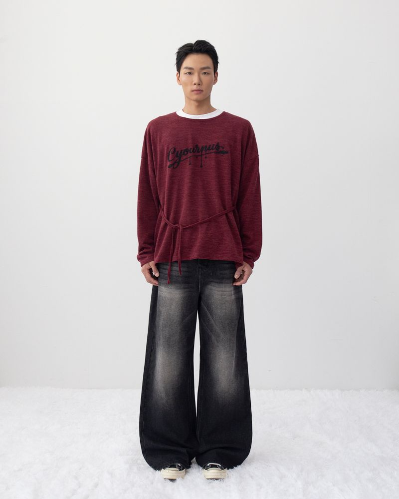 26FW★ Belted Strap Loose Knit