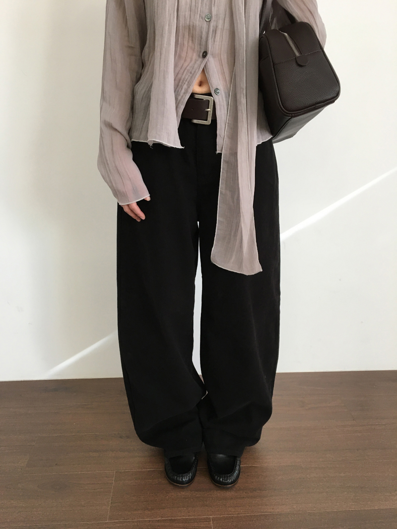 Clim brushed wide pants (3color)