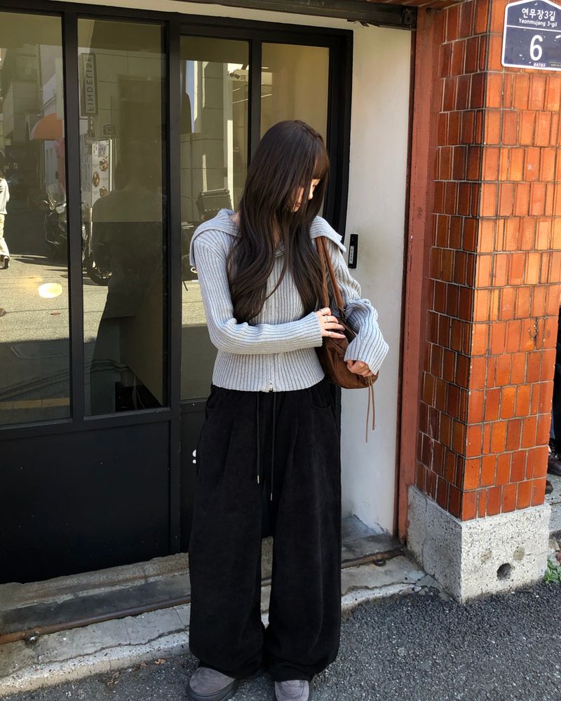 [ORIGINAL]Modi Sailor Two-Way Knit Zip-Up