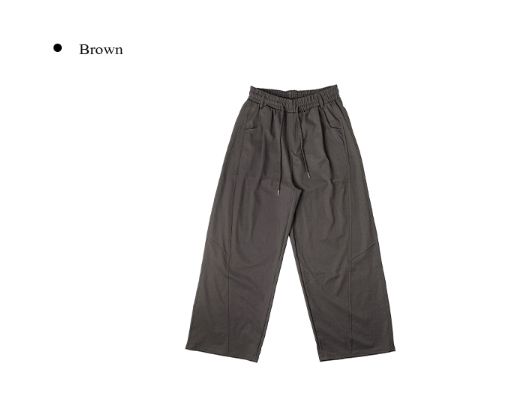 Pju Curved String Wide Banding Pants