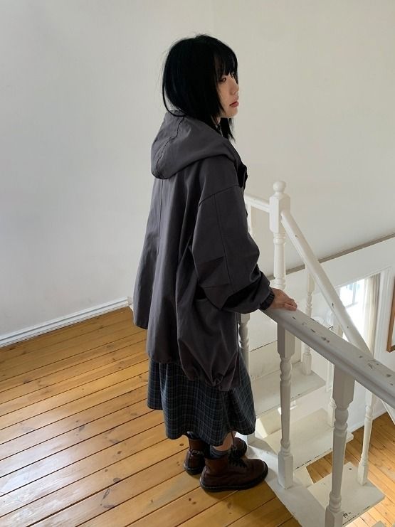 26FW★ [BAONHAUS] Poibin Boxy Hood Field Jacket