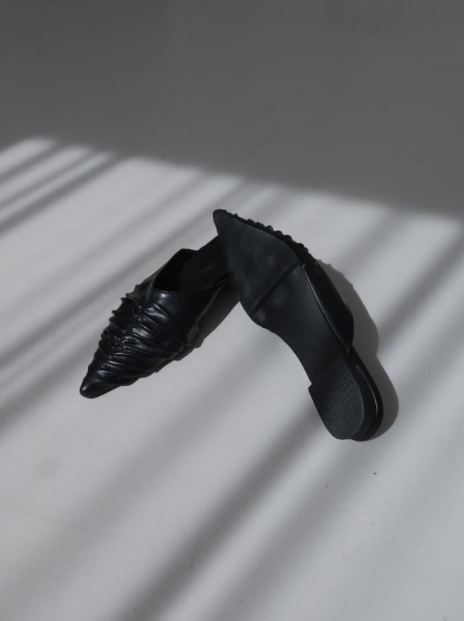 1220 Shirred Stiletto Mule (1cm)