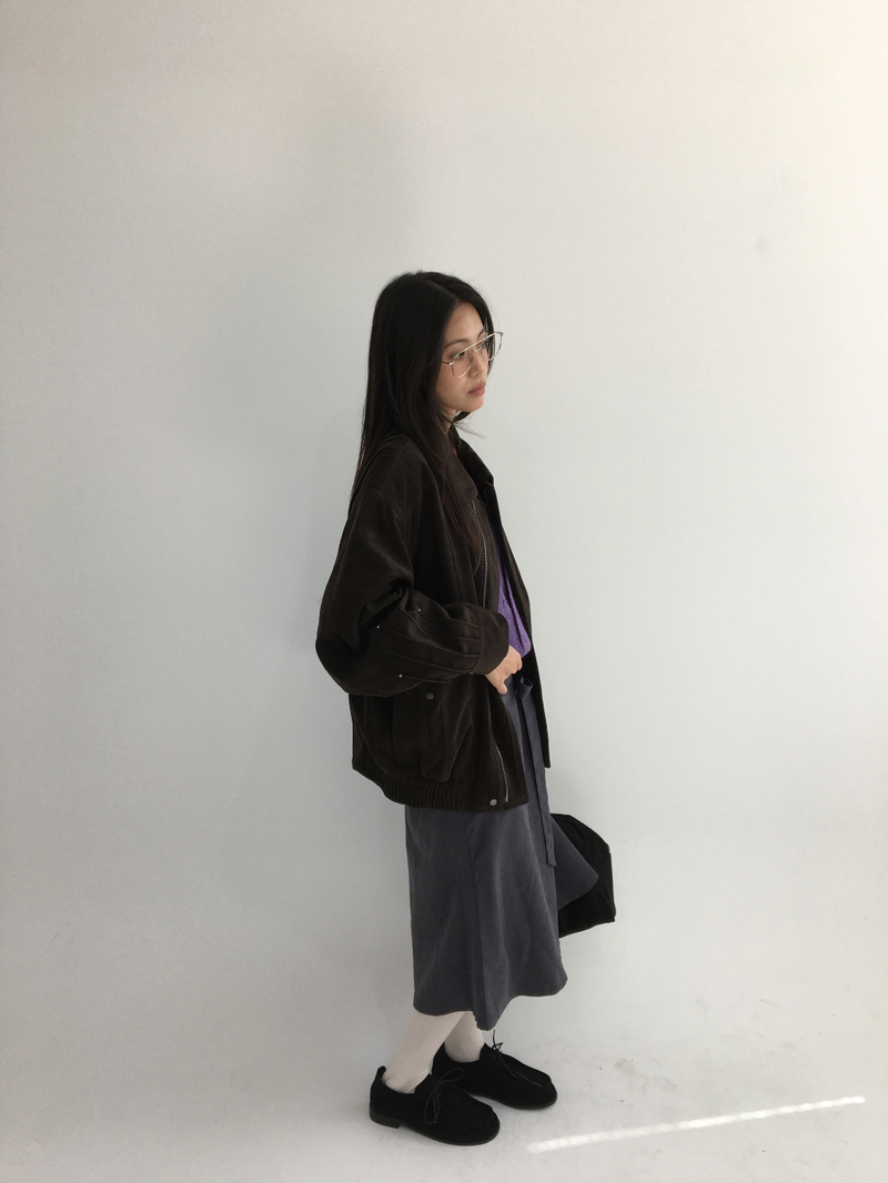Western Suede Blouson (2color)