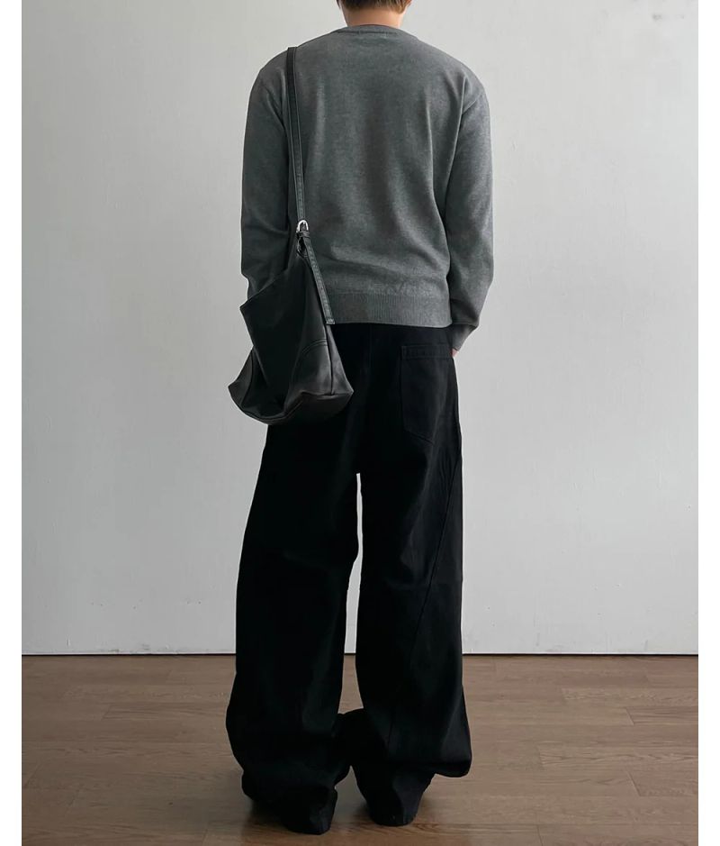 Wheat Layered Cropped Knit