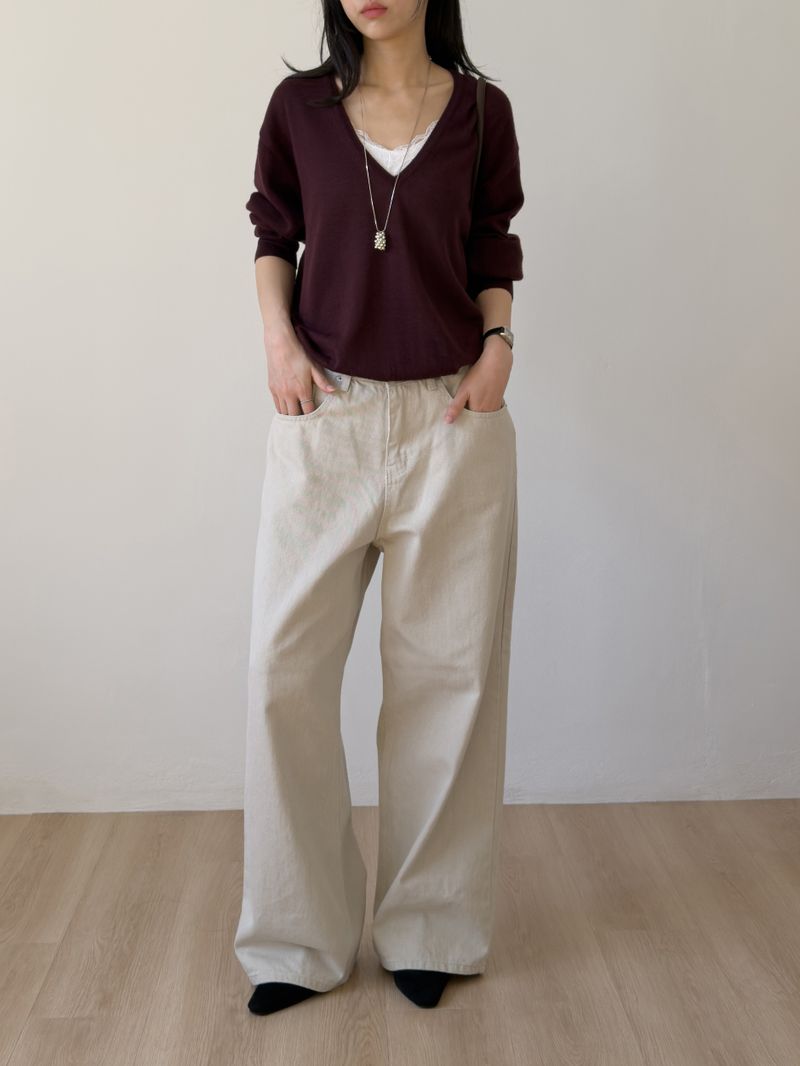 802 Bio Wide Denim Pants