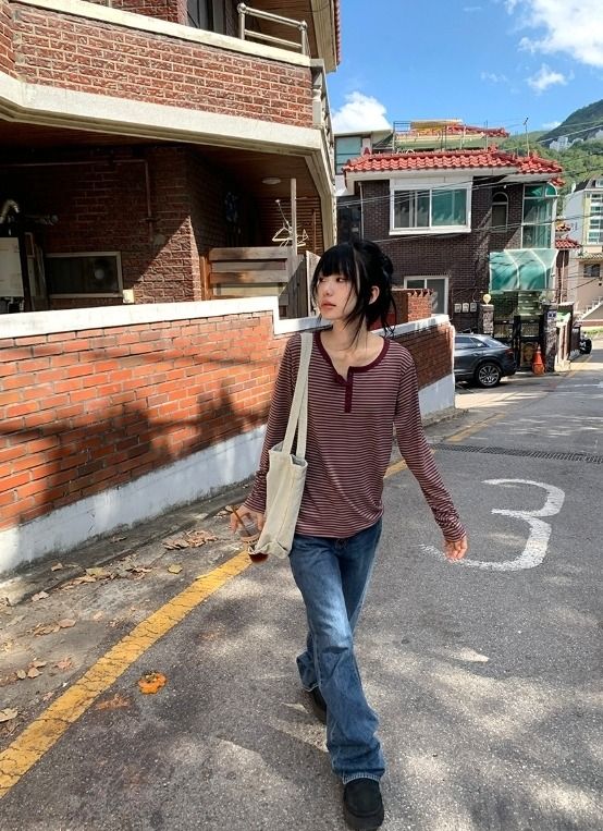 Utaka Semi-Bootcut Denim Pants