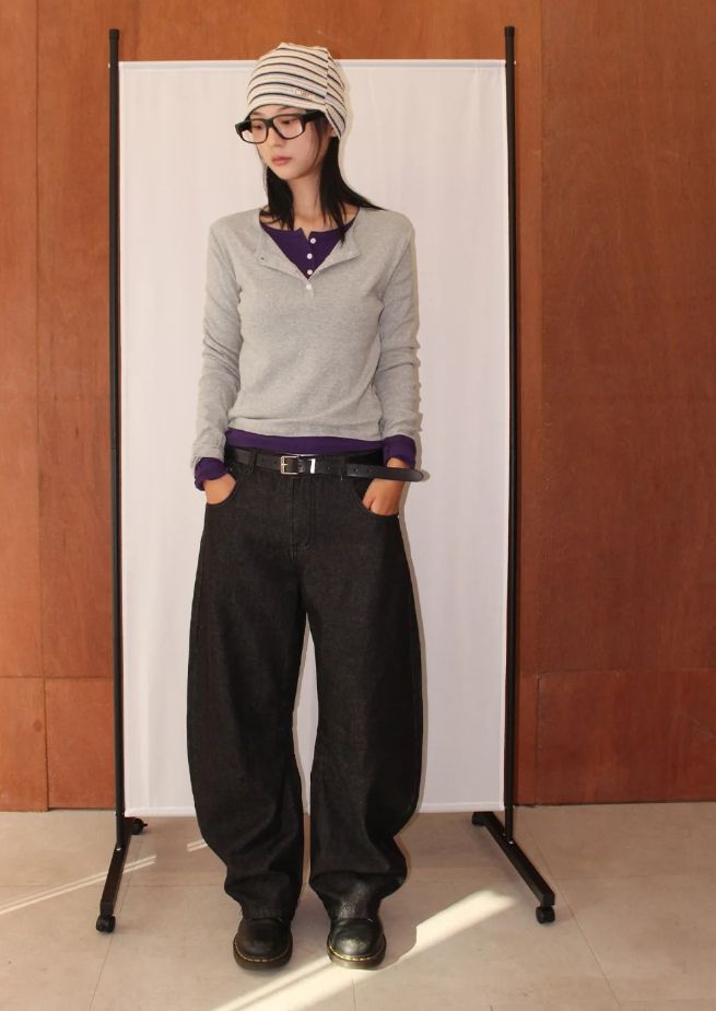 DART BARREL WIDE DENIM