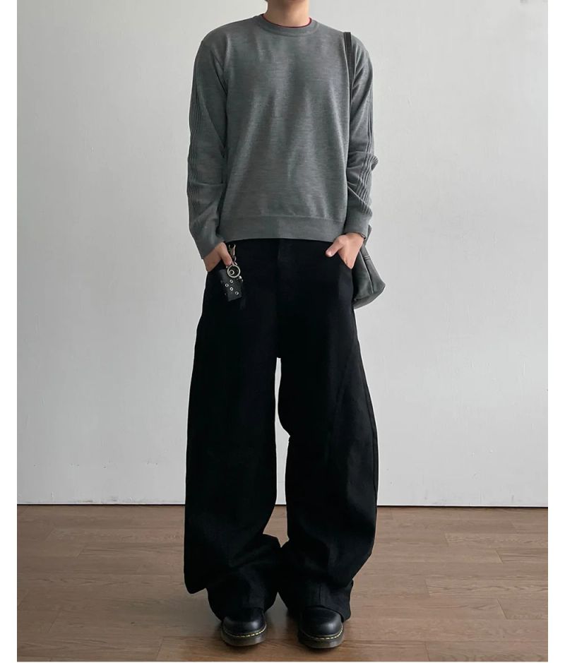 Wheat Layered Cropped Knit