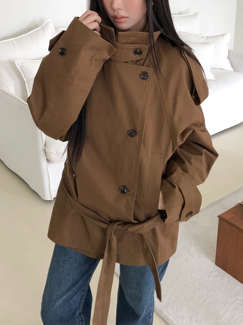 Tiden Belted Short Trench Jacket