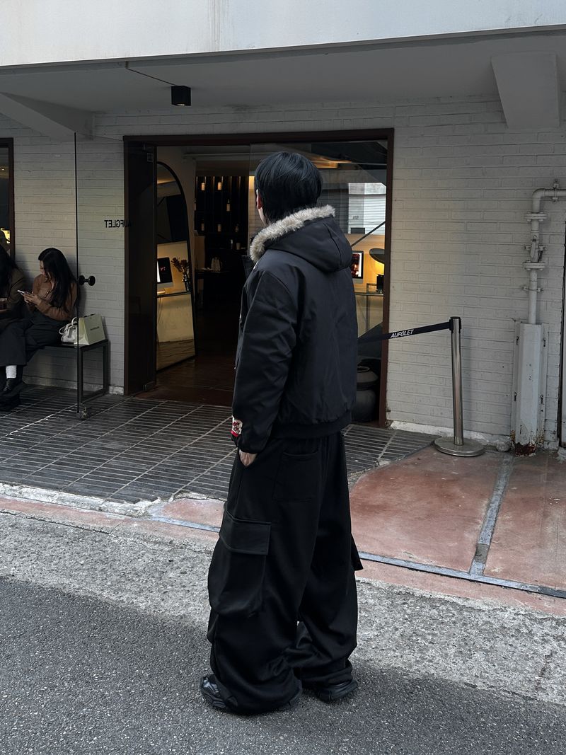 セリン フーデッド ショート パディング
