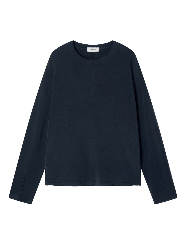 KNITTED LONG SLEEVE NAVY