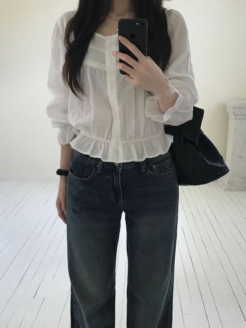 Lucy Frill Blouse (2 colors)
